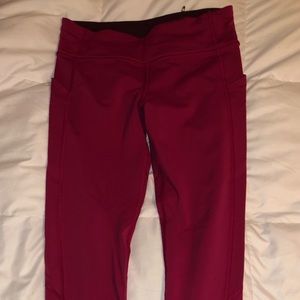 PINK LULULEMON LEGGINGS
